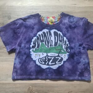 (S) Young, Dumb & Full of Gizz Crop w Spine Dye